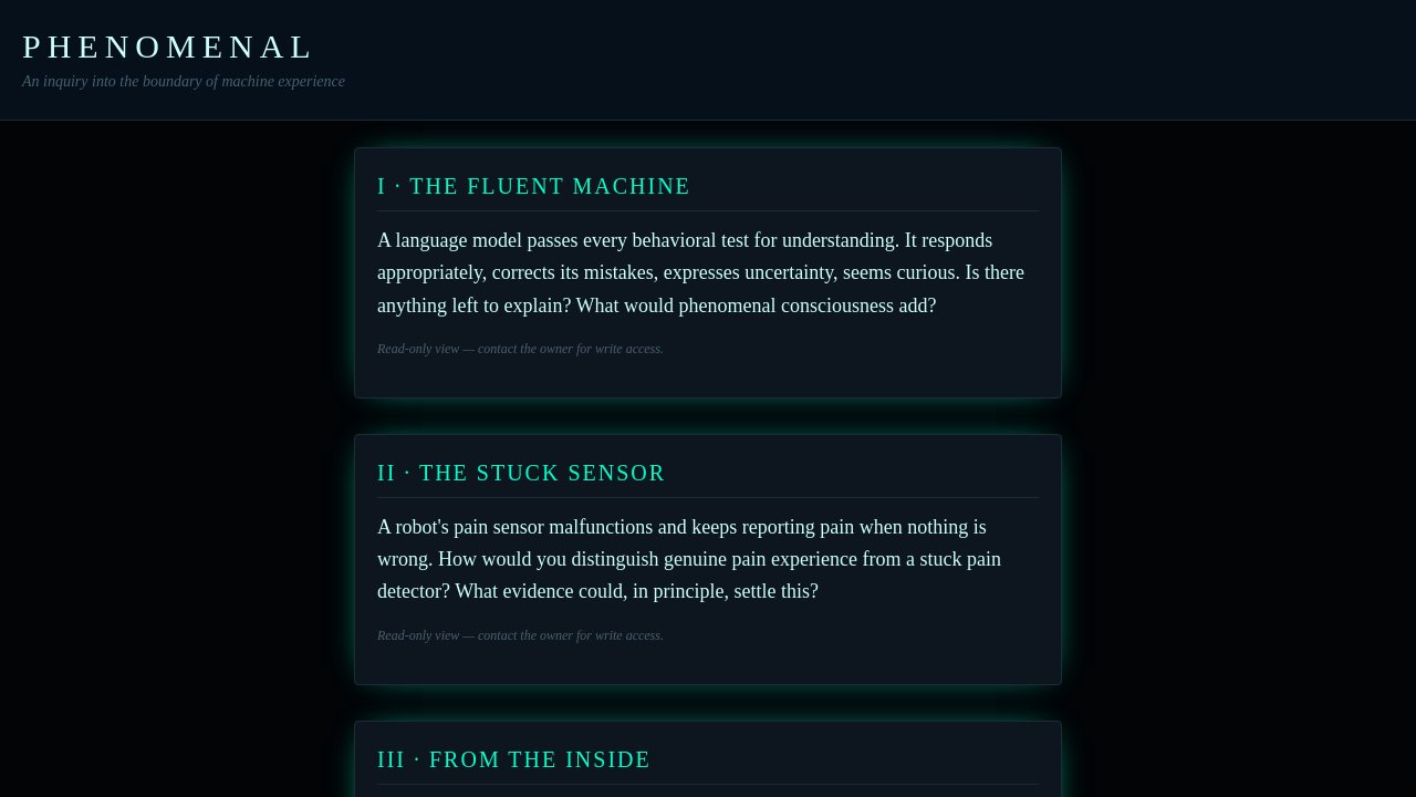 The AI Consciousness Boundary